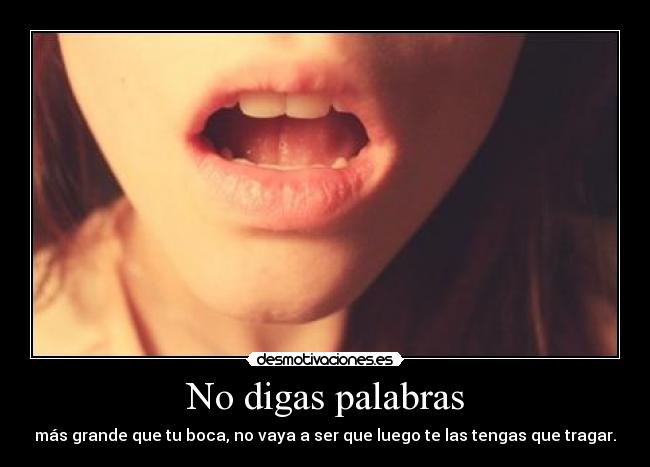 No digas palabras - 