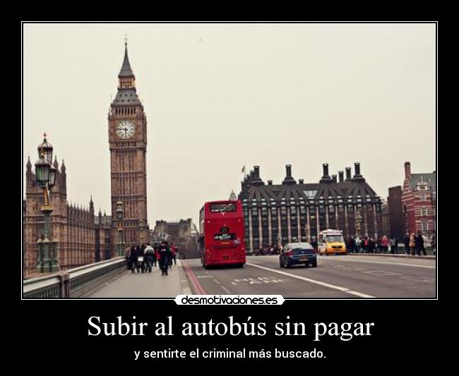 Subir al autobús sin pagar - 