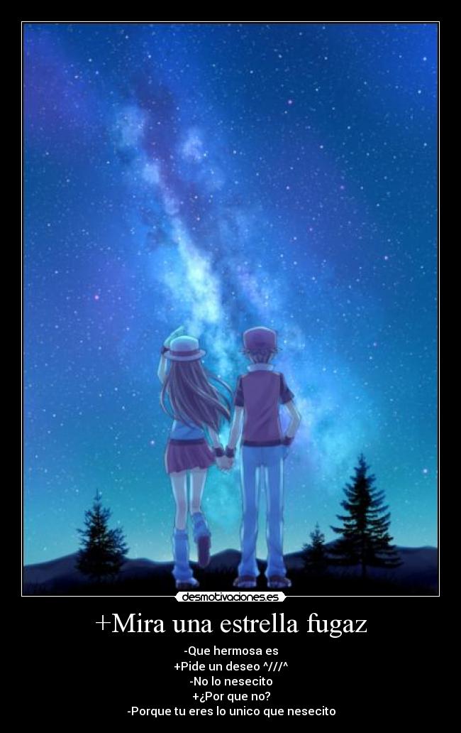 +Mira una estrella fugaz -