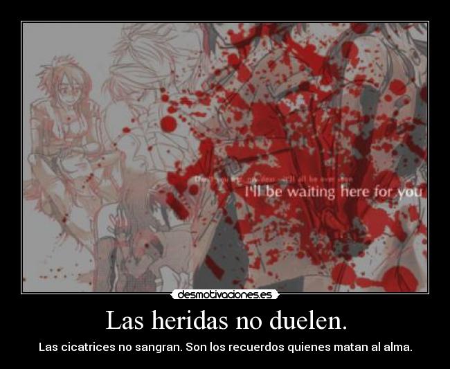 Las heridas no duelen. - 