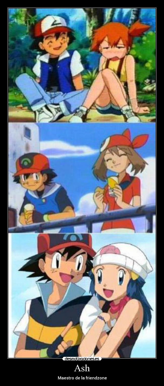 carteles friendzone ash pajaroloco pokemon desmotivaciones