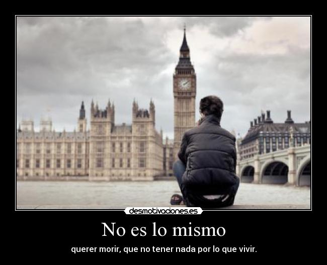 No es lo mismo -