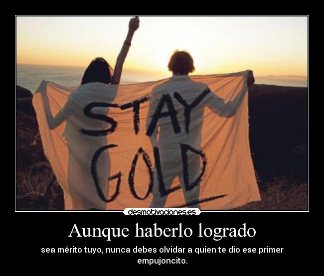 Aunque haberlo logrado - 