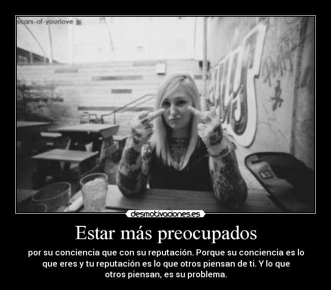 Estar más preocupados - 