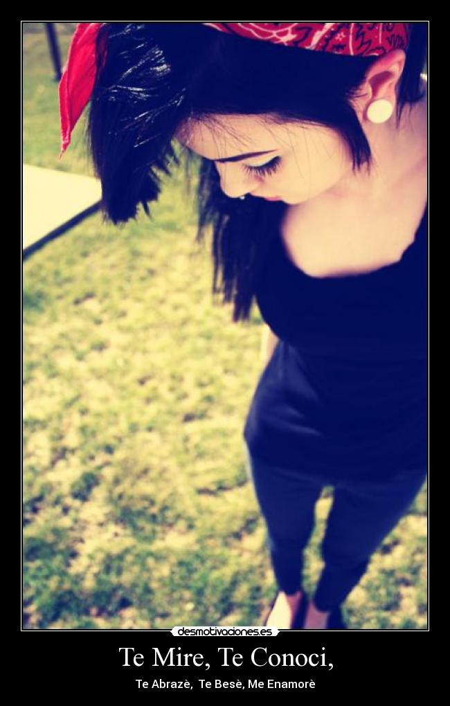 Te Mire, Te Conoci, - Te Abrazè, Te Besè, Me Enamorè