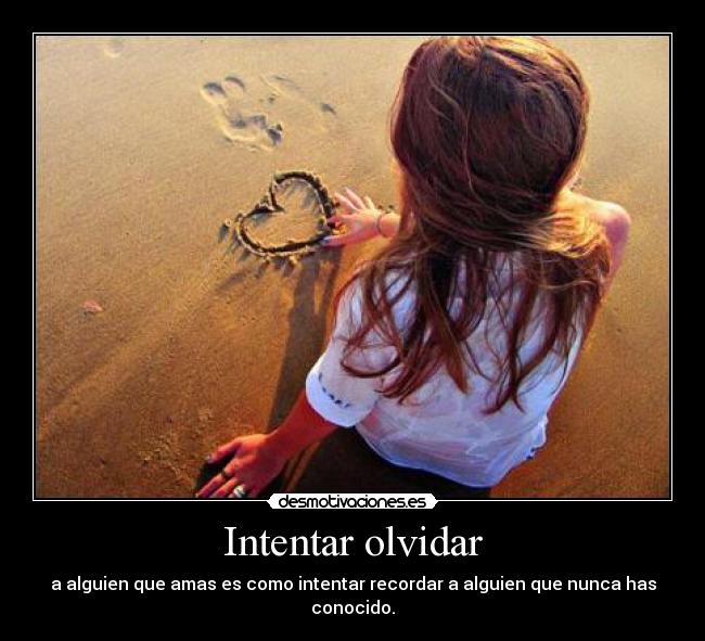 Intentar olvidar - 
