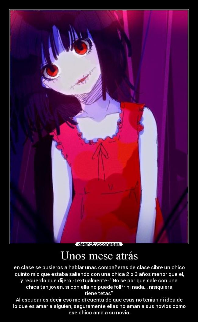 carteles muneca amor falso verdadero harukaze anime desmotivaciones