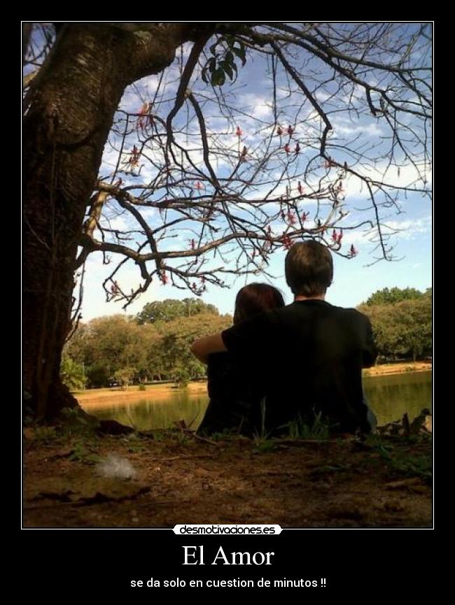 El Amor - se da solo en cuestion de minutos !!