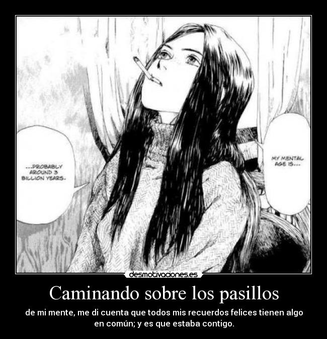 Caminando sobre los pasillos -