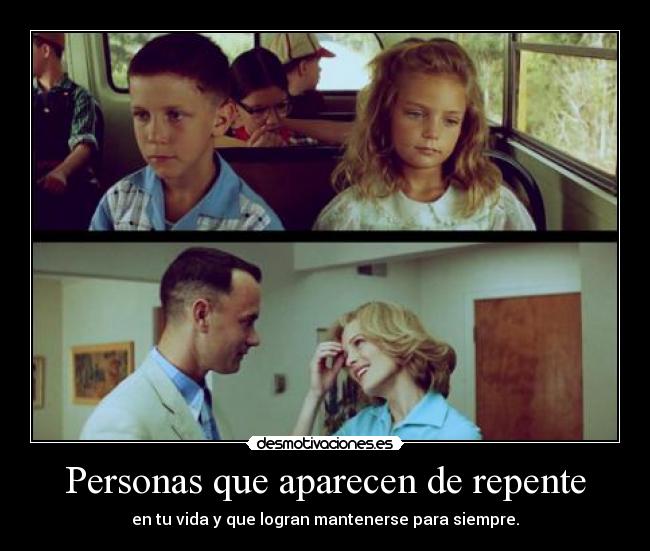 Personas que aparecen de repente - 