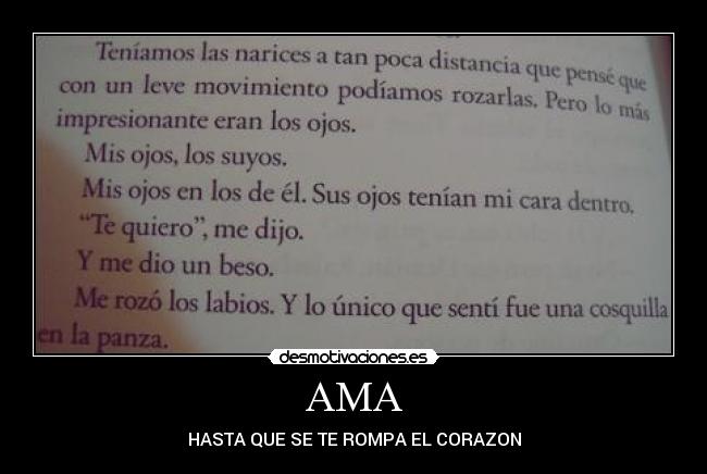 AMA - HASTA QUE SE TE ROMPA EL CORAZON
