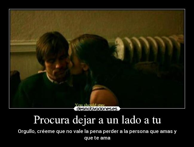 Procura dejar a un lado a tu -