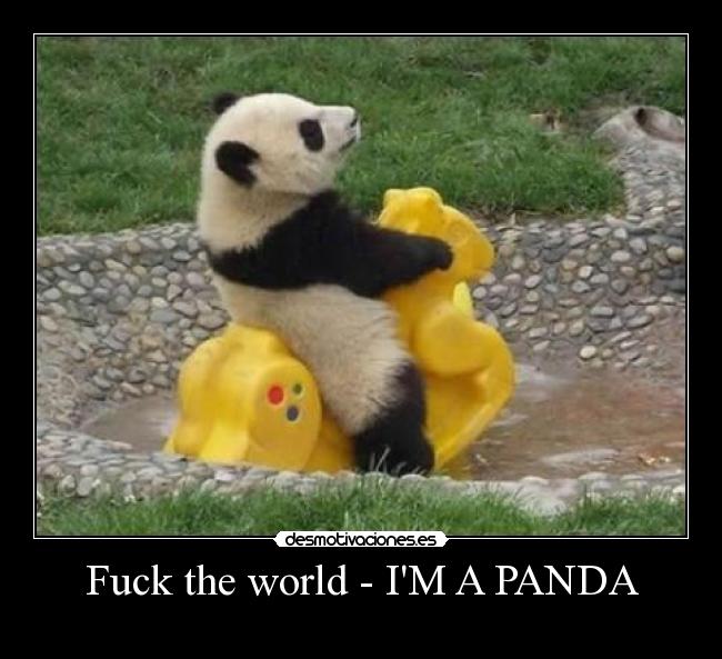 Fuck the world - IM A PANDA - 