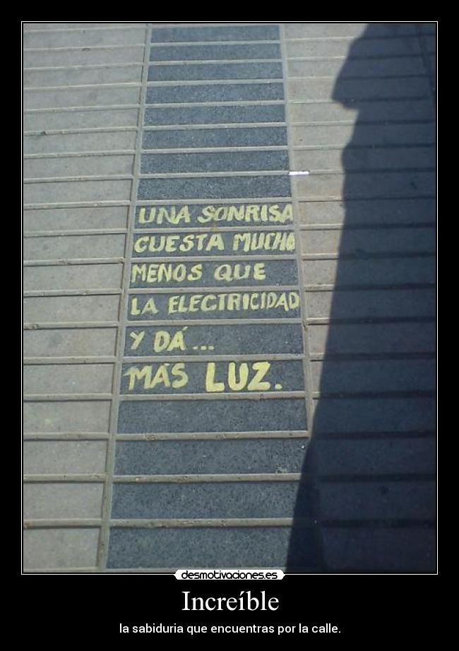 carteles increible sabiduria que encuentras por calle desmotivaciones
