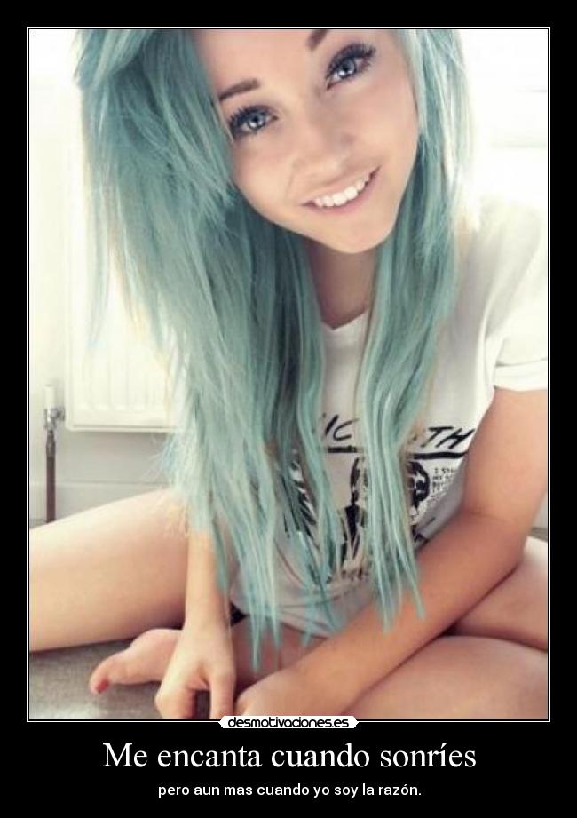 Me encanta cuando sonríes -
