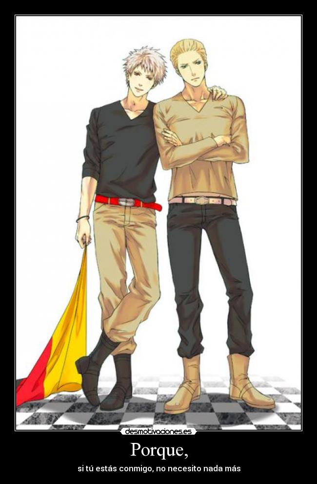 carteles prusia alemania hetalia bandera anime manga gilbert beilschmidt ludwig yaoi germancest amor hermanos desmotivaciones