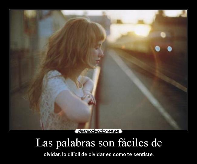 Las palabras son fáciles de - 