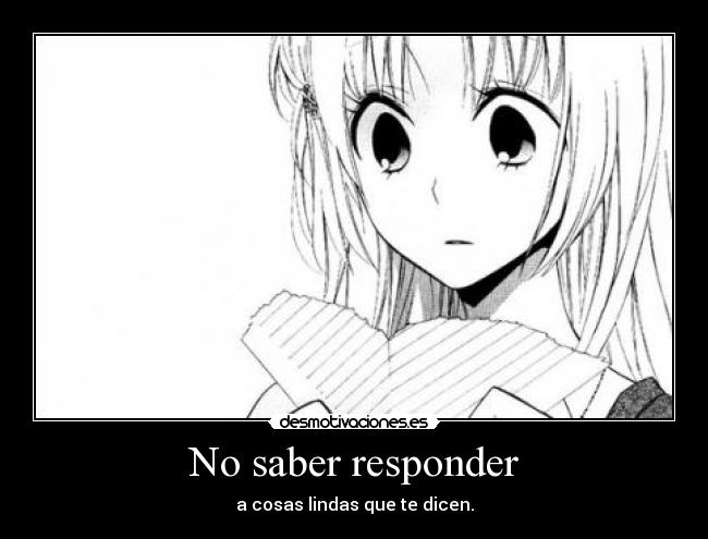 No saber responder -