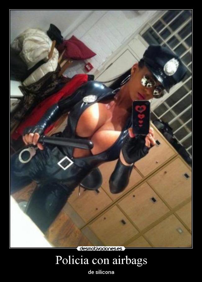 Policia con airbags - de silicona