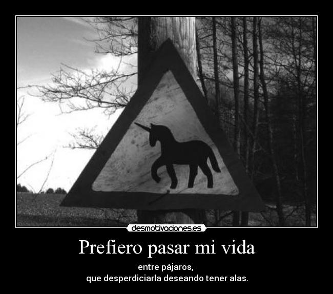 Prefiero pasar mi vida -