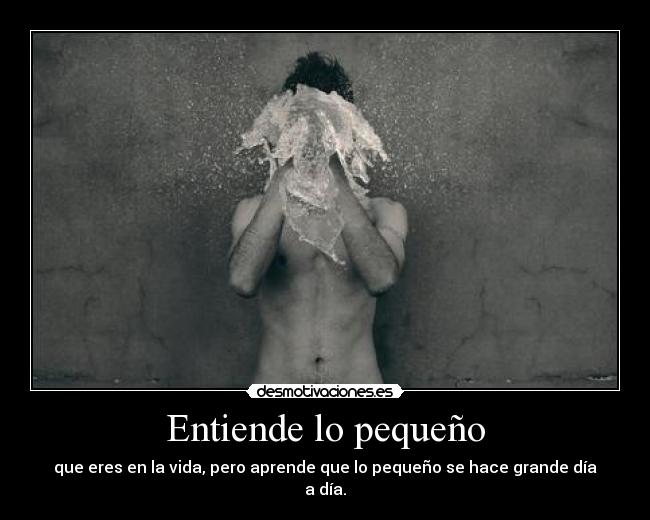 Entiende lo pequeño -