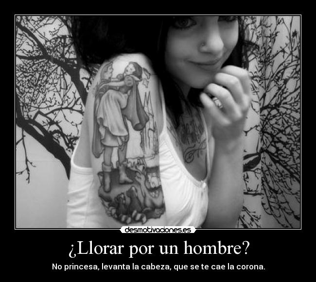 ¿Llorar por un hombre? -