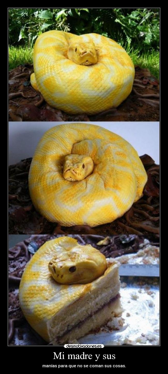 Mi madre y sus - manías para que no se coman sus cosas.