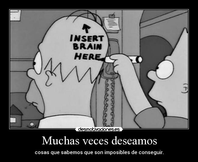 Muchas veces deseamos - 