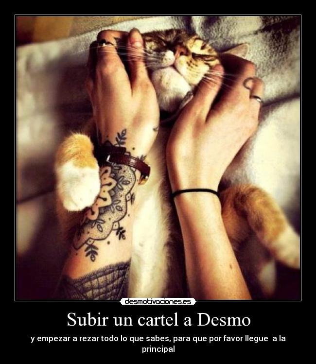 Subir un cartel a Desmo - 