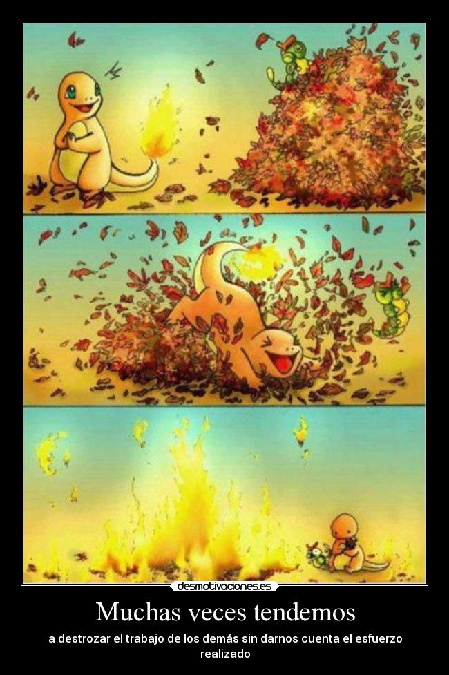 Muchas veces tendemos -