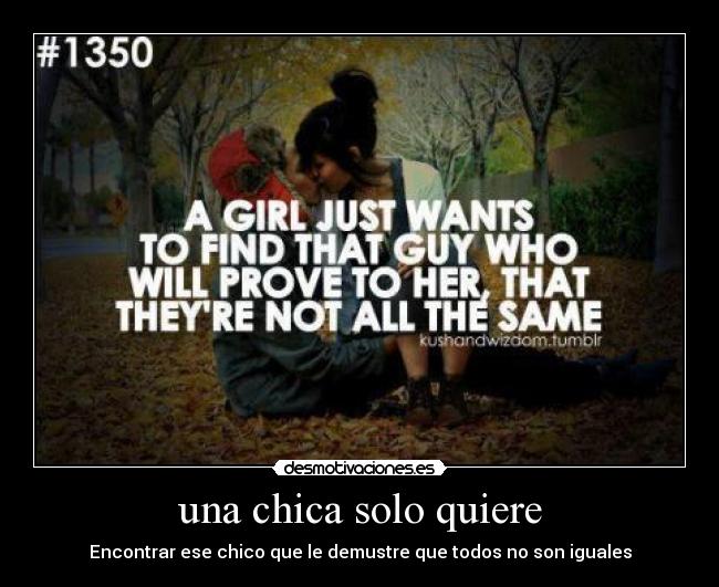 una chica solo quiere - 