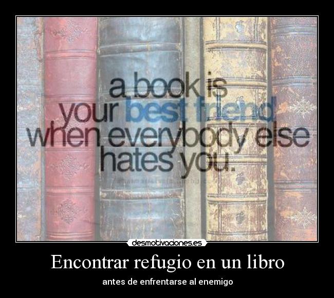 Encontrar refugio en un libro - 