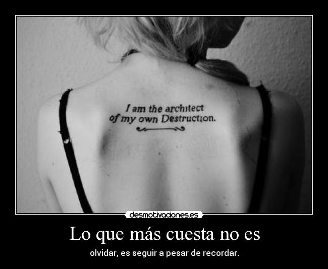 Lo que más cuesta no es - 