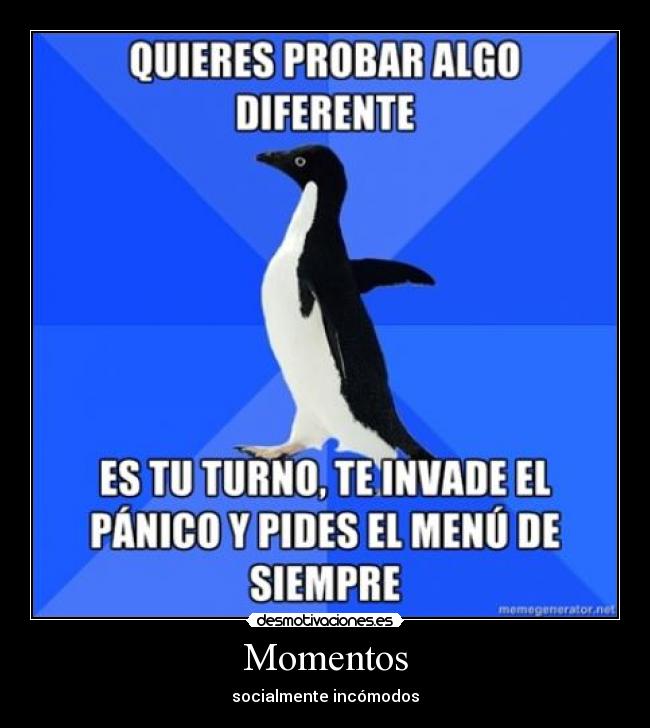 Momentos - socialmente incómodos