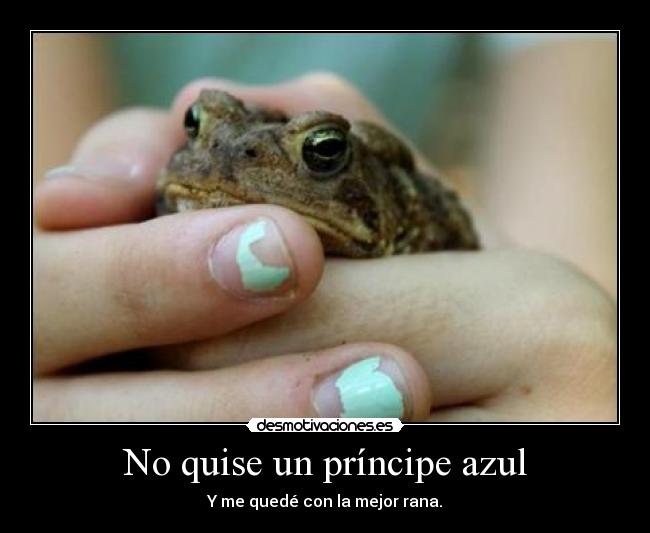 No quise un príncipe azul -