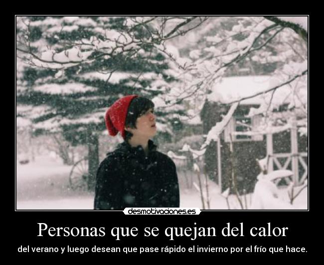 Personas que se quejan del calor - 