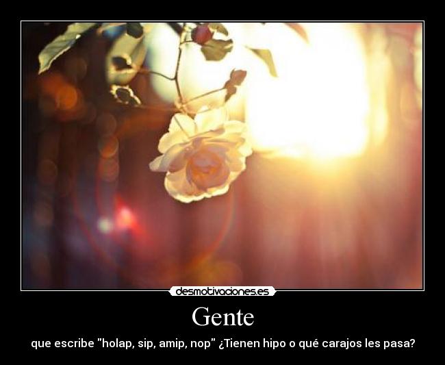 Gente - que escribe holap, sip, amip, nop ¿Tienen hipo o qué carajos les pasa?