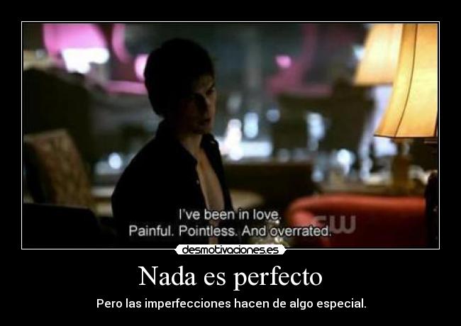 Nada es perfecto -