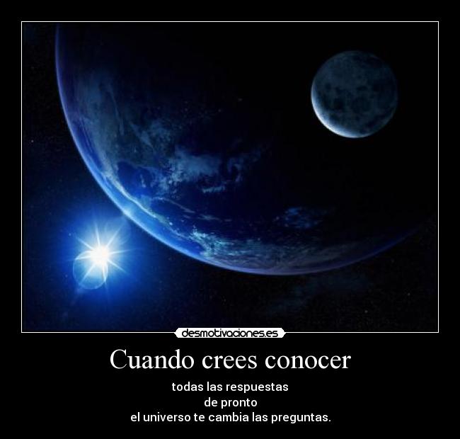 Cuando crees conocer - 