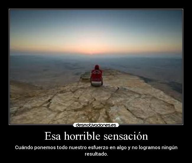 Esa horrible sensación - 