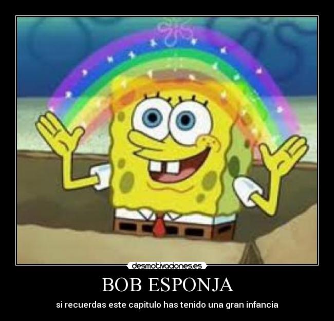carteles bob esponja desmotivaciones