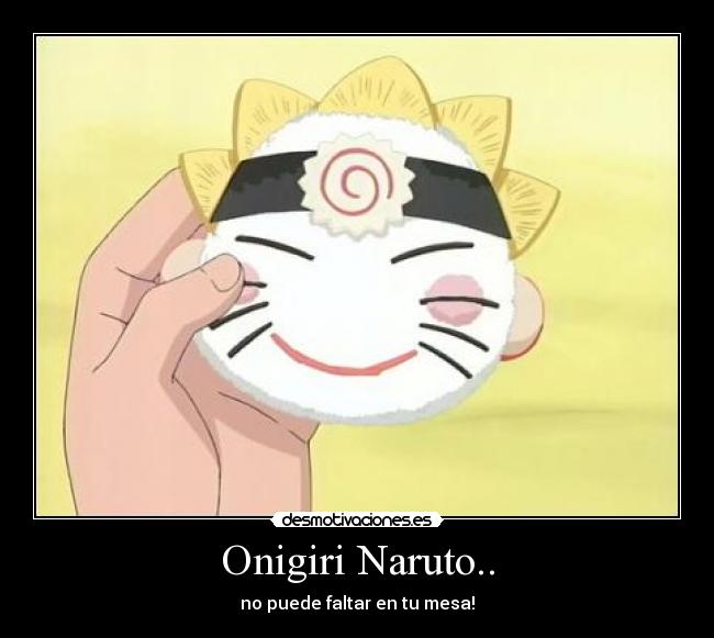 Onigiri Naruto.. - no puede faltar en tu mesa!