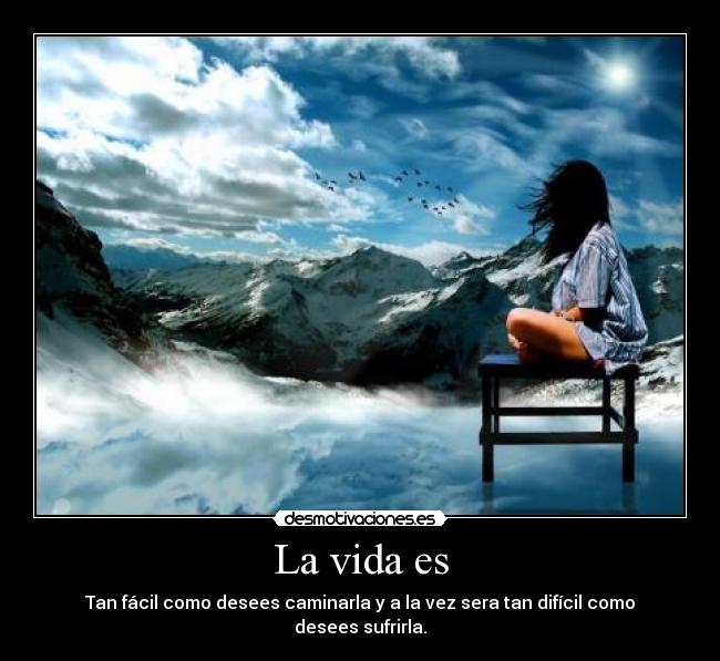 La vida es -
