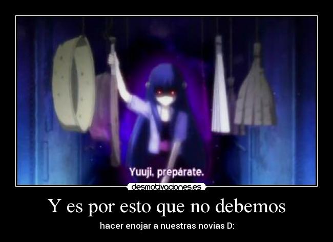 Y es por esto que no debemos - 