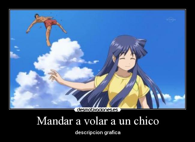 Mandar a volar a un chico - descripcion grafica