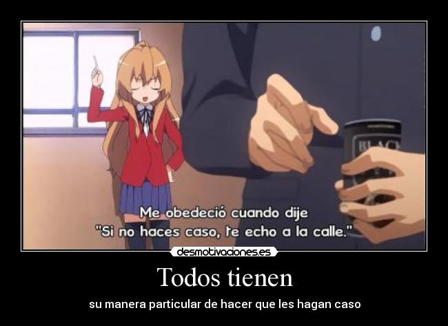 carteles raptorhunters harukaze anime toradora encanta taiga desmotivaciones