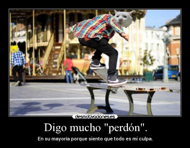 Digo mucho perdón. -