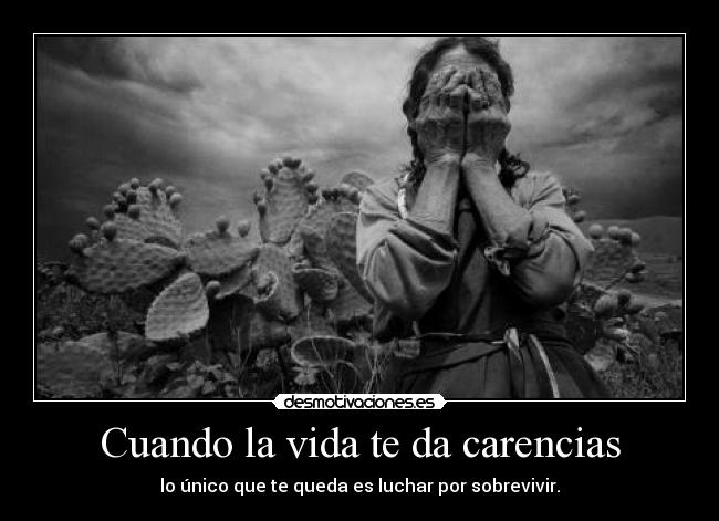 Cuando la vida te da carencias - 