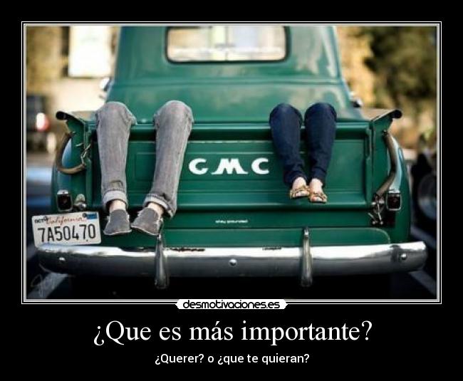 ¿Que es más importante? -