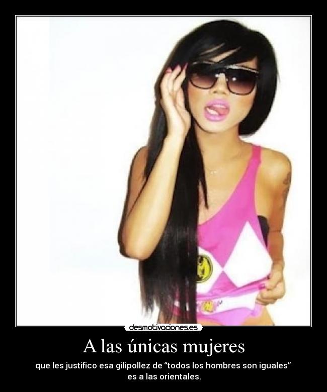 A las únicas mujeres -
